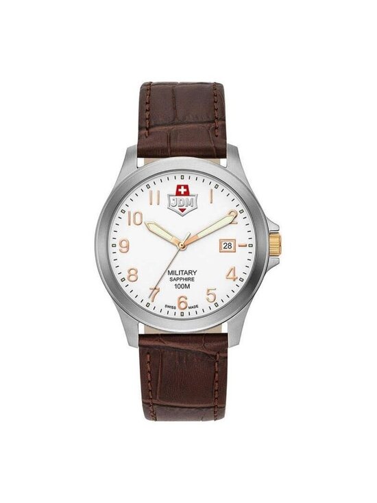 NWT Jdm Military Alpha I White Dial Men\'s Watch